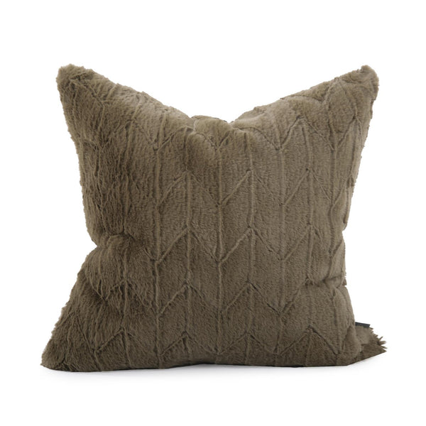Howard Elliott 20 X 20 Pillow - Luxurious Soft Knobby Weave In Earthy Tones For Contemporary Living Spaces Green 100% Polyester 2-1091-howard-elliott