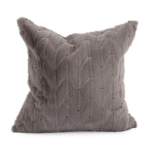 Howard Elliott 20 X 20 Pillow - Luxurious Soft Knobby Weave In Earthy Tones For Contemporary Living Spaces Gray 100% Polyester 2-1093f-howard-elliott