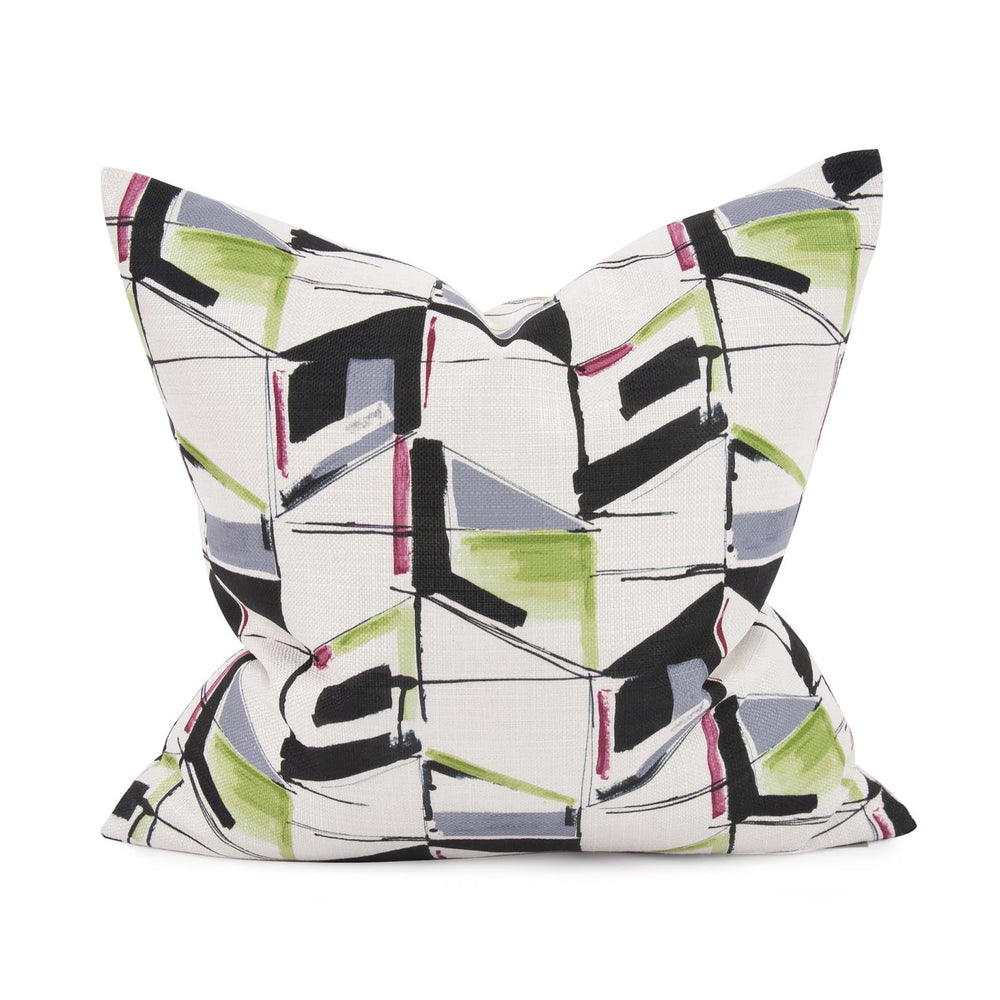 Howard Elliott 20 X 20 Abstract Fuchsia Pillow - Bold Design With Spring Colors For A Vibrant Home Décor Accent   2-1094-howard-elliott