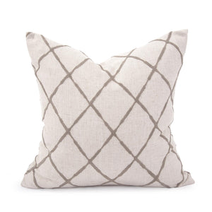 Howard Elliott 20 X 20 Pillow - Luxurious Soft Knobby Weave In Earthy Tones For Contemporary Living Spaces Gray 80% Polyester,15% Acrylic 5% Linen 2-1137f-howard-elliott