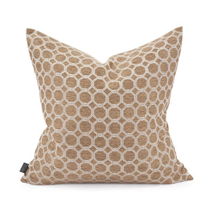 Howard Elliott 20 X 20 Pillow - Luxurious Soft Knobby Weave In Earthy Tones For Contemporary Living Spaces Gold 100% Polyester 2-1139f-howard-elliott