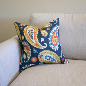 Howard Elliott 20 X 20 Pillow - Luxurious Soft Knobby Weave In Earthy Tones For Contemporary Living Spaces Blue 100% Polyester 2-1143f-howard-elliott