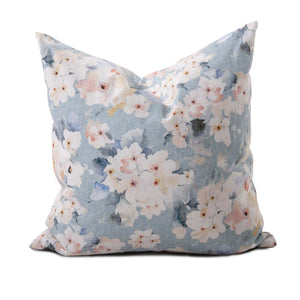 Howard Elliott 20 X 20 Pillow - Luxurious Soft Knobby Weave In Earthy Tones For Contemporary Living Spaces Blue 90% Polyester 10% Linen 2-1246f-howard-elliott