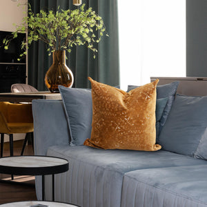 Howard Elliott 20 X 20 Pillow - Luxurious Soft Knobby Weave In Earthy Tones For Contemporary Living Spaces Gold 58% Rayon,42% Polyester 2-1248f-howard-elliott