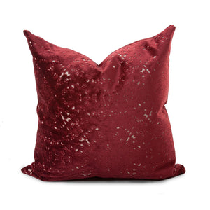 Howard Elliott 24 X 24 Pillow Claude - Elegant Abstract Floral Design In Soft Pastels For Any Living Space Decor Red 58% Rayon,42% Polyester 3-1249f-howard-elliott