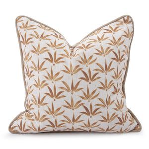 Howard Elliott 24 X 24 Pillow Claude - Elegant Abstract Floral Design In Soft Pastels For Any Living Space Decor Gold 95% Polyester,5% Linen 3-1252f-howard-elliott