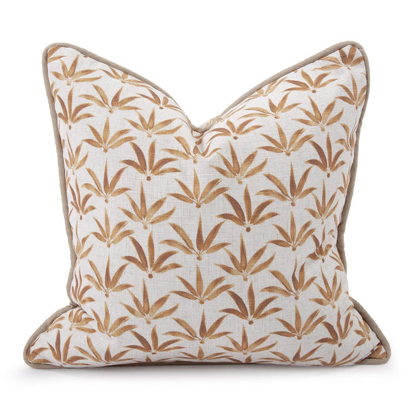 Howard Elliott 20 X 20 Pillow - Luxurious Soft Knobby Weave In Earthy Tones For Contemporary Living Spaces Gold 95% Polyester,5% Linen 2-1252f-howard-elliott