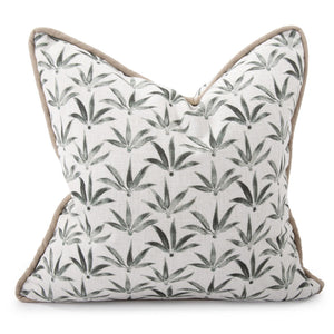 Howard Elliott 24 X 24 Pillow Claude - Elegant Abstract Floral Design In Soft Pastels For Any Living Space Decor Green 95% Polyester,5% Linen 3-1253f-howard-elliott