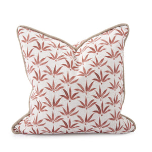 Howard Elliott 24 X 24 Pillow Claude - Elegant Abstract Floral Design In Soft Pastels For Any Living Space Decor Orange 95% Polyester,5% Linen 3-1256f-howard-elliott