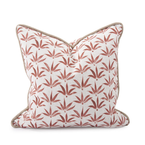 Howard Elliott 24 X 24 Pillow Claude - Elegant Abstract Floral Design In Soft Pastels For Any Living Space Decor Orange 95% Polyester,5% Linen 3-1256f-howard-elliott