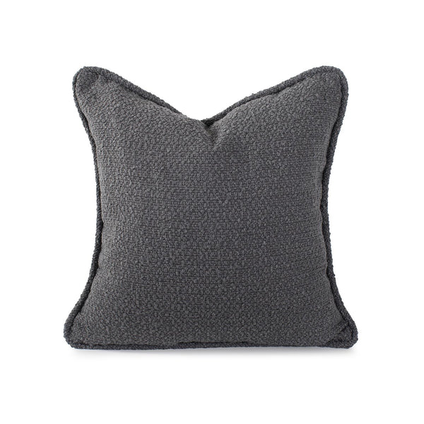 Howard Elliott 20 X 20 Pillow - Luxurious Soft Knobby Weave In Earthy Tones For Contemporary Living Spaces Gray 100% Polyester 2-1264f-howard-elliott