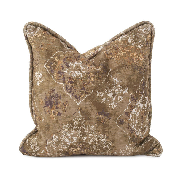 Howard Elliott 20 X 20 Pillow - Luxurious Soft Knobby Weave In Earthy Tones For Contemporary Living Spaces Green 100% Polyester 2-1292f-howard-elliott