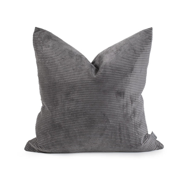 Howard Elliott Pillow Luxuriously Soft Faux Fur Design – Hand-sewn Comfort With Unique Ribbed Texture And Colors Gray 88% Poly,12% Nylon 3-1346-howard-elliott