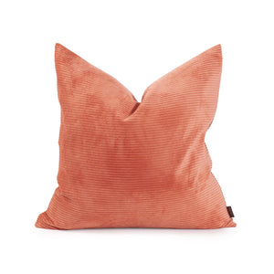 Howard Elliott Pillow Luxury Faux Fur Comfort - Hand-sewn Ribbed Design For Depth, Softness, And Style Orange 88% Poly,12% Nylon 2-1348-howard-elliott