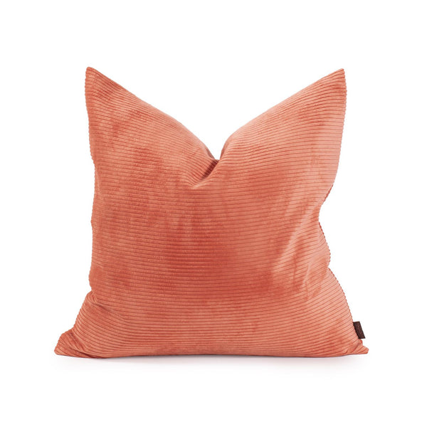 Howard Elliott Pillow Luxury Faux Fur Comfort - Hand-sewn Ribbed Design For Depth, Softness, And Style Orange 88% Poly,12% Nylon 2-1348-howard-elliott