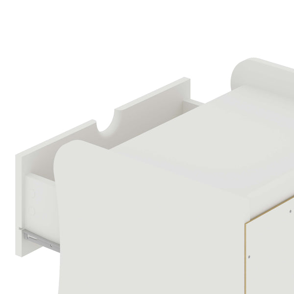 Coney Nightstand - Set of 2 in White 2-181GMC1 Manhattan Comfort