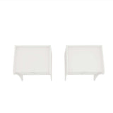 Coney Nightstand - Set of 2 in White 2-181GMC1 Manhattan Comfort