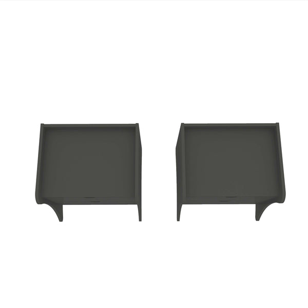 Coney Nightstand - Set of 2 in Grey 2-181GMC9 Manhattan Comfort