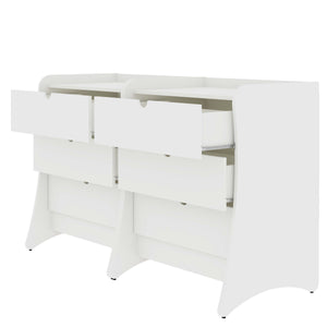 Coney Dresser  Set of 2 in White 2-182GMC1 Manhattan Comfort