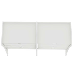 Coney Dresser  Set of 2 in White 2-182GMC1 Manhattan Comfort