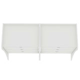 Coney Dresser  Set of 2 in White 2-182GMC1 Manhattan Comfort