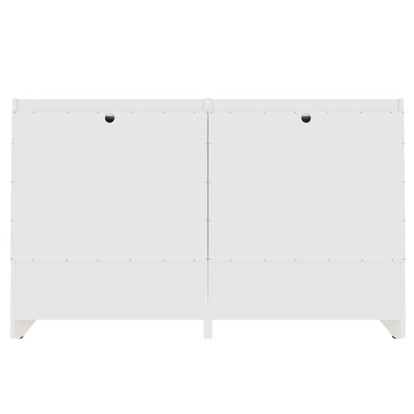 Coney Dresser  Set of 2 in White 2-182GMC1 Manhattan Comfort