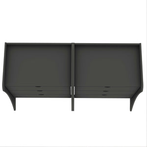 Coney Dresser Set of 2 in Grey 2-182GMC9 Manhattan Comfort