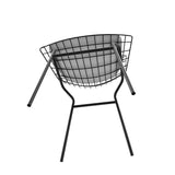 Manhattan Comfort Madeline Modern Chair, Set of 2 Black and White 2-197AMC4