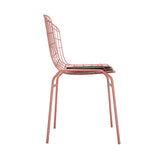 Manhattan Comfort Madeline Modern Chair, Set of 2 Rose Pink Gold and Black 2-197AMC5