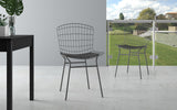 Manhattan Comfort Madeline Modern Chair Charcoal Grey and Black 197AMC7