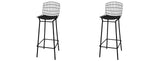 Manhattan Comfort Madeline Modern Barstool, Set of 2 Black 2-198AMC3