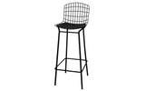 Manhattan Comfort Madeline Modern Barstool, Set of 2 Black 2-198AMC3