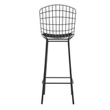 Manhattan Comfort Madeline Modern Barstool, Set of 2 Black 2-198AMC3