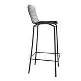 Manhattan Comfort Madeline Modern Barstool, Set of 2 Black 2-198AMC3