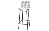 Manhattan Comfort Madeline Modern Barstool, Set of 2 Black and White 2-198AMC4