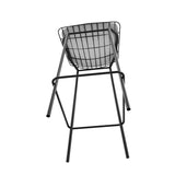 Manhattan Comfort Madeline Modern Barstool, Set of 2 Black and White 2-198AMC4