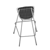 Manhattan Comfort Madeline Modern Barstool, Set of 2 Charcoal Grey and Black 2-198AMC7