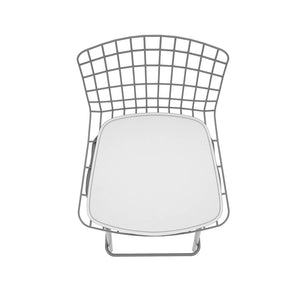 Manhattan Comfort Madeline Modern Barstool, Set of 2 Charcoal Grey and White 2-198AMC8