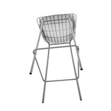 Manhattan Comfort Madeline Modern Barstool, Set of 2 Charcoal Grey and White 2-198AMC8