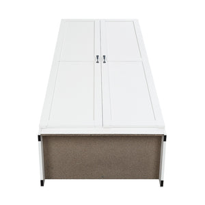 Manhattan Comfort 2-piece Modern Cornelia Storage Closet With 11 Adjustable Shelves For Effortless Organization And Style White Mdf 2-23bc-wh
