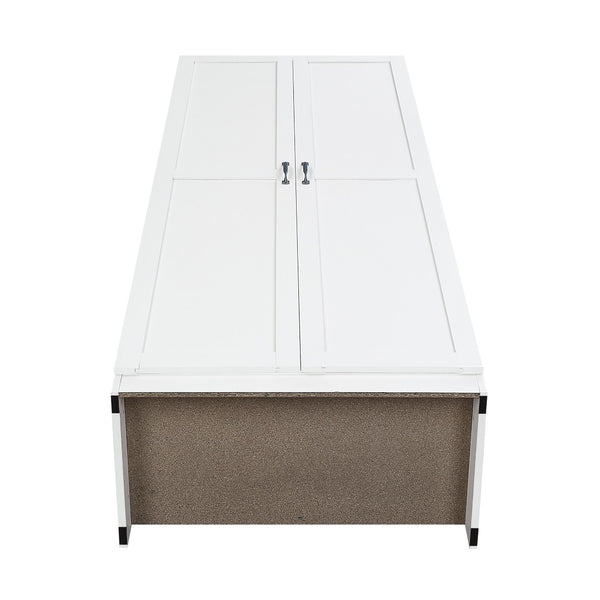 Manhattan Comfort 2-piece Modern Cornelia Storage Closet With 11 Adjustable Shelves For Effortless Organization And Style White Mdf 2-23bc-wh
