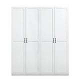 Manhattan Comfort Hopkins Modern Storage Closet - Set of 2 White 2-23GLF-WH