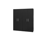 Manhattan Comfort Eiffel Modern Garage Cabinets - Set of 2 Matte Black 2-250BMC8