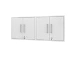 Manhattan Comfort Eiffel Modern Floating Garage Cabinets - Set of 2 White 2-251BMC6