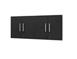 Manhattan Comfort Eiffel Modern Floating Garage Cabinets - Set of 2 Matte Black 2-251BMC8