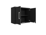 Manhattan Comfort Eiffel Modern Floating Garage Cabinets - Set of 2 Matte Black 2-251BMC8