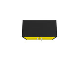 Manhattan Comfort Eiffel Modern Floating Garage Cabinets - Set of 2 Matte Black and Yellow 2-251BMC84