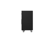 Manhattan Comfort Eiffel Modern Mobile Garage Cabinets - Set of 2 Matte Black 2-252BMC8