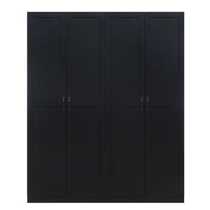 Manhattan Comfort Hopkins Modern Wardrobe Black 2-2GLF-BK