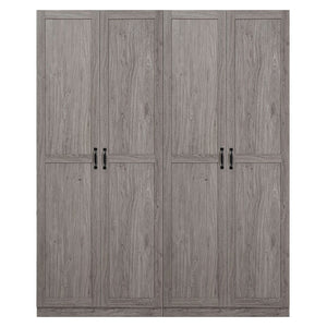 Manhattan Comfort Hopkins Modern Wardrobe Grey 2-2GLF-GY